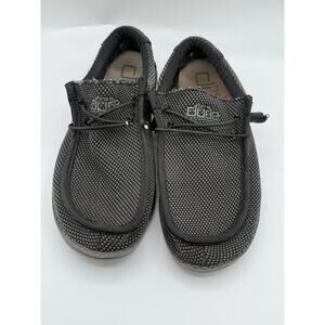 Hey Dude Mens Size 9 Dark Gray Casual Slip on Shoe
